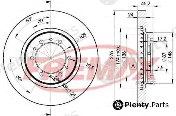  FREMAX part BD-8716 (BD8716) Brake Disc