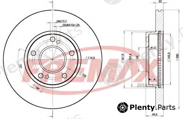  FREMAX part BD-8801 (BD8801) Brake Disc