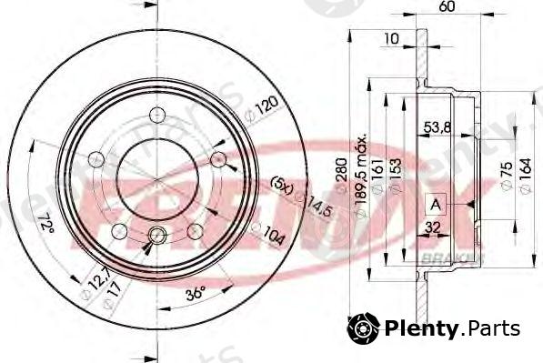  FREMAX part BD-8936 (BD8936) Brake Disc
