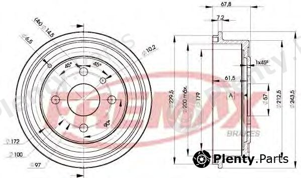  FREMAX part BD-8958 (BD8958) Brake Drum
