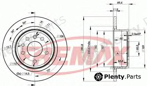  FREMAX part BD-9211 (BD9211) Brake Disc