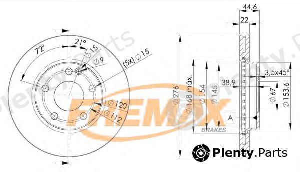  FREMAX part BD-0111 (BD0111) Brake Disc