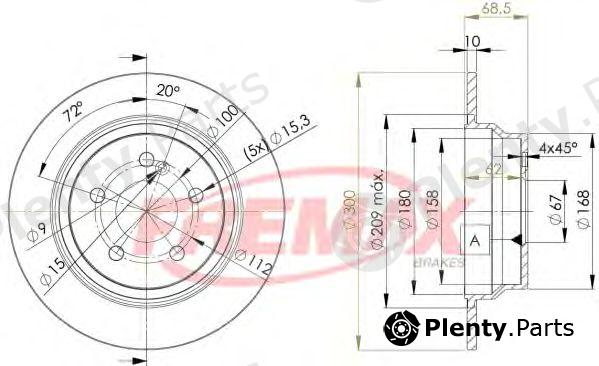  FREMAX part BD-0413 (BD0413) Brake Disc