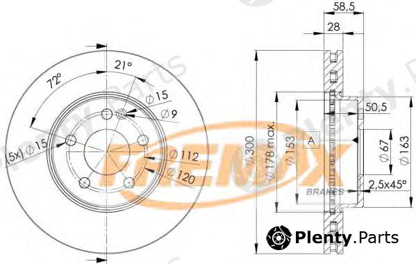  FREMAX part BD-0415 (BD0415) Brake Disc