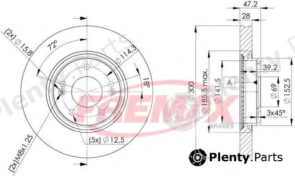  FREMAX part BD-0580 (BD0580) Brake Disc
