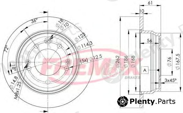  FREMAX part BD-0581 (BD0581) Brake Disc