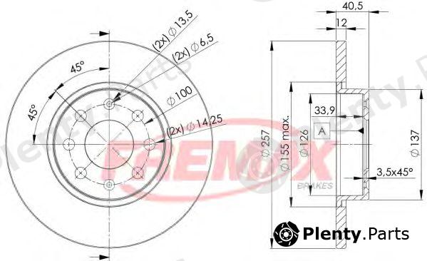  FREMAX part BD-0918 (BD0918) Brake Disc