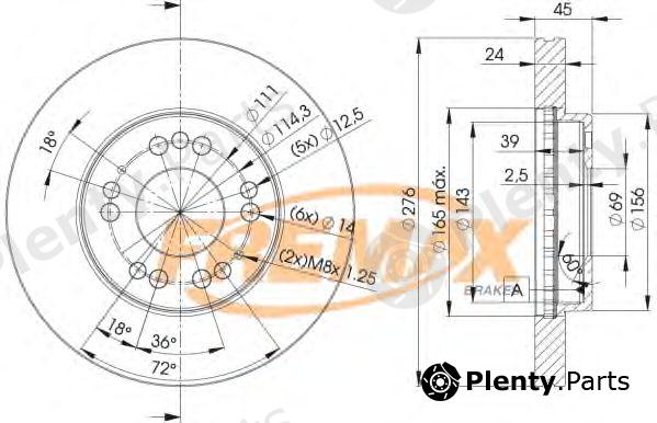  FREMAX part BD-1002 (BD1002) Brake Disc