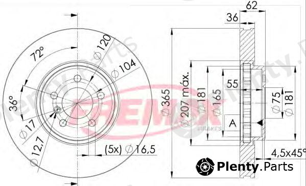 FREMAX part BD-1982 (BD1982) Brake Disc