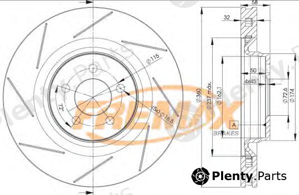  FREMAX part BD-3063 (BD3063) Brake Disc