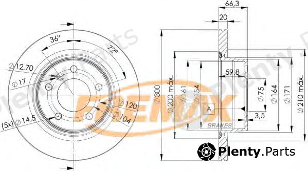  FREMAX part BD-3406 (BD3406) Brake Disc