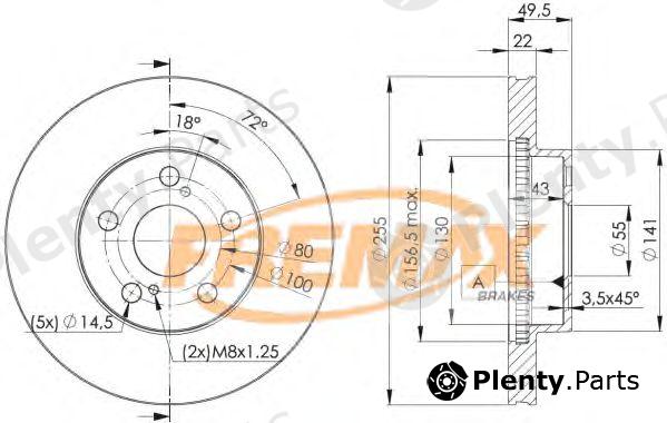  FREMAX part BD-4413 (BD4413) Brake Disc