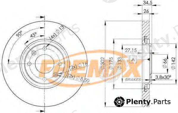  FREMAX part BD-4698 (BD4698) Brake Disc