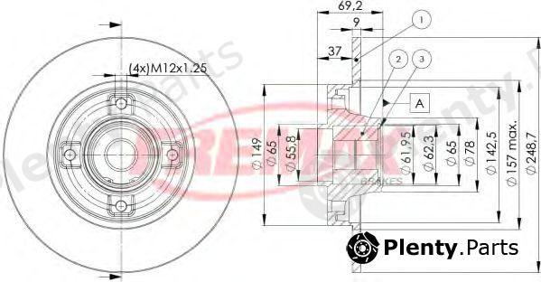  FREMAX part BD-4745 (BD4745) Brake Disc