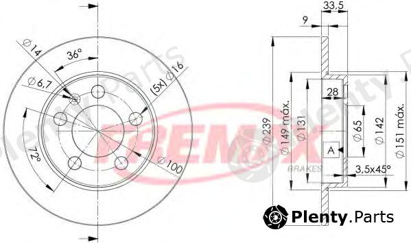  FREMAX part BD-5311 (BD5311) Brake Disc