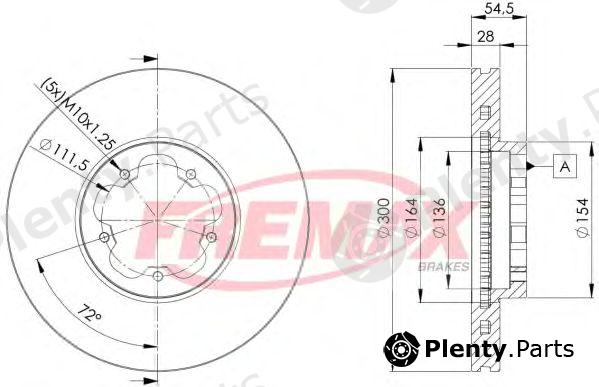  FREMAX part BD-5630 (BD5630) Brake Disc
