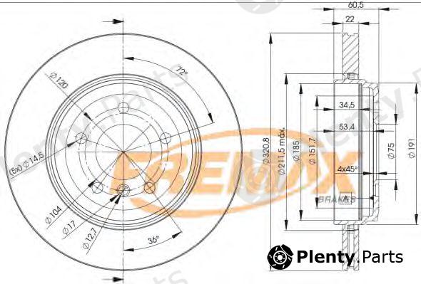  FREMAX part BD-6074 (BD6074) Brake Disc