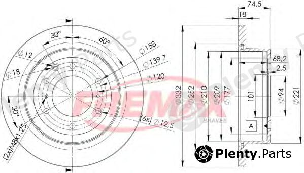  FREMAX part BD-7114 (BD7114) Brake Disc