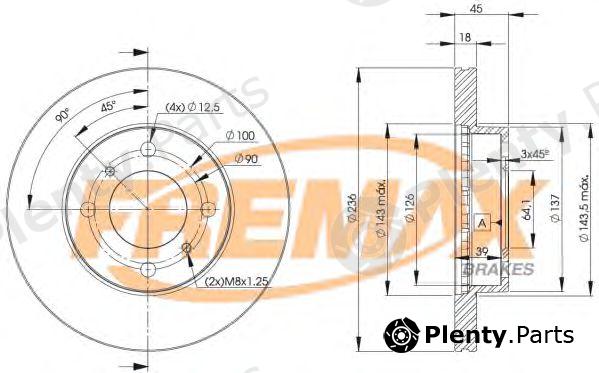  FREMAX part BD-9282 (BD9282) Brake Disc