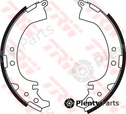  TRW part GS8449 Brake Shoe Set