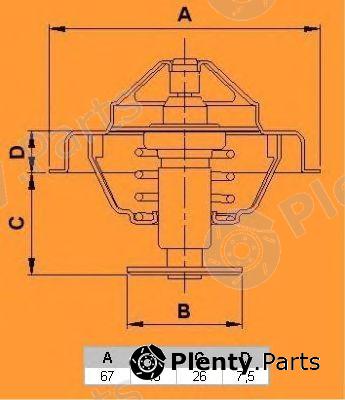  CALORSTAT by Vernet part TH1435.78J (TH143578J) Thermostat, coolant
