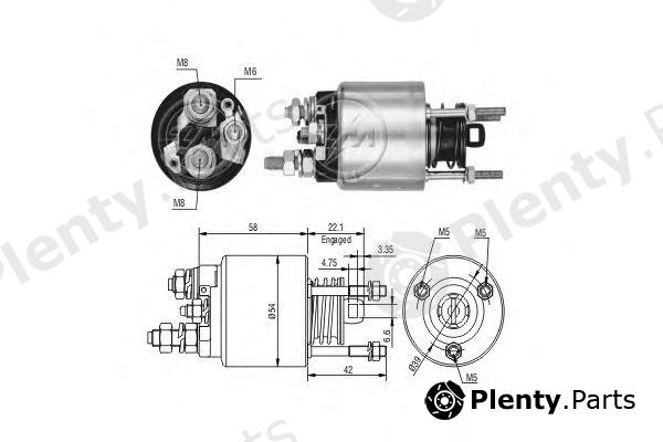  ERA part ZM3595 Solenoid Switch, starter