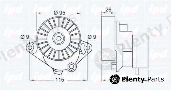  IPD part 10-0460 (100460) Tensioner Lever, v-ribbed belt