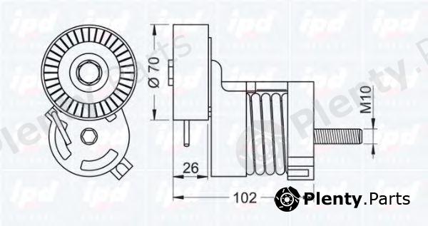  IPD part 15-3455 (153455) Belt Tensioner, v-ribbed belt