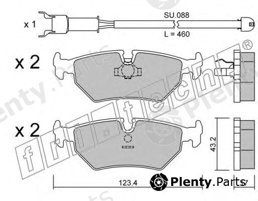  fri.tech. part 182.0W (1820W) Brake Pad Set, disc brake