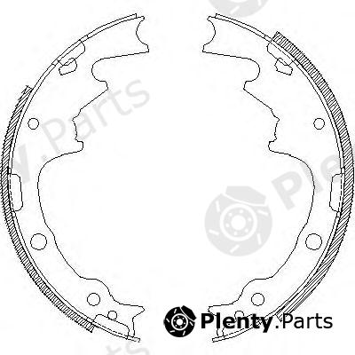  REMSA part 418800 Brake Shoe Set