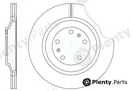  REMSA part 6120610 Brake Disc