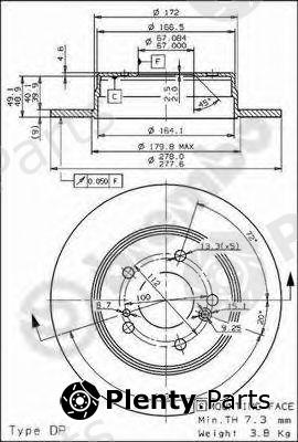  BREMBO part 08.5178.31 (08517831) Brake Disc