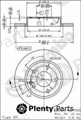  BREMBO part 08.7358.11 (08735811) Brake Disc