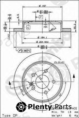  BREMBO part 08.7936.11 (08793611) Brake Disc