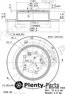  BREMBO part 08.A150.11 (08A15011) Brake Disc