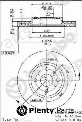  BREMBO part 09.5843.11 (09584311) Brake Disc