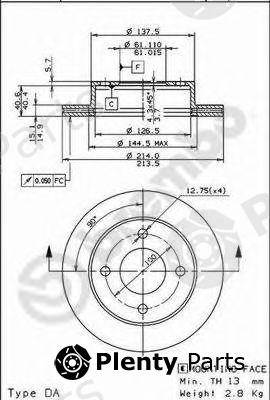  BREMBO part 09.5919.10 (09591910) Brake Disc