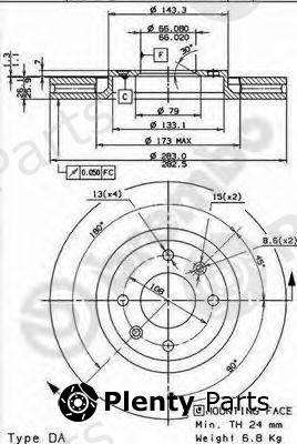  BREMBO part 09.8760.11 (09876011) Brake Disc