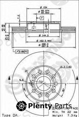  BREMBO part 09.9145.11 (09914511) Brake Disc
