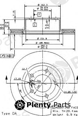  BREMBO part 09.9752.11 (09975211) Brake Disc