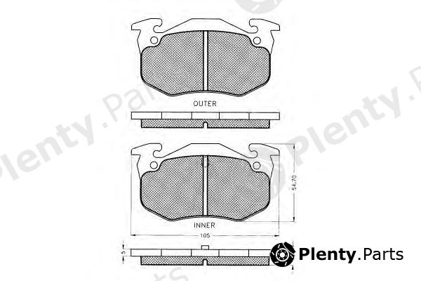  PEX part 7062 Brake Pad Set, disc brake