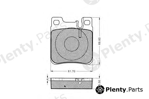  PEX part 7.380 (7380) Brake Pad Set, disc brake