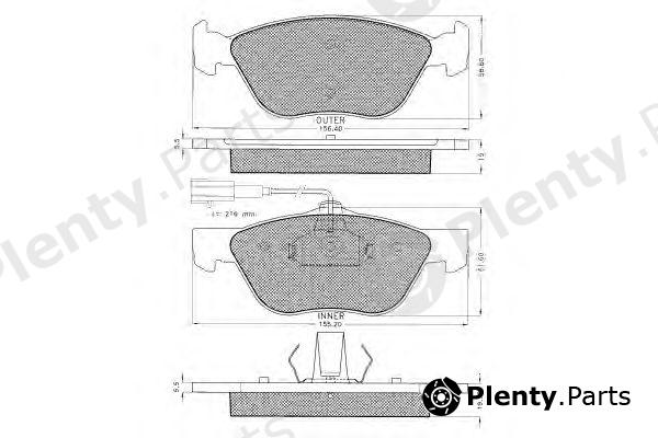  PEX part 7.505 (7505) Brake Pad Set, disc brake