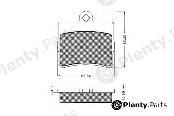  PEX part 7.523 (7523) Brake Pad Set, disc brake