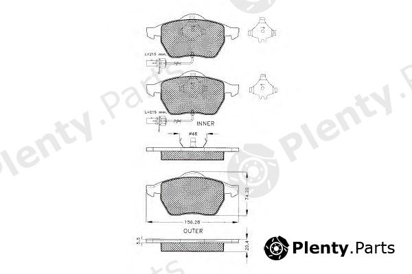  PEX part 7.549 (7549) Brake Pad Set, disc brake