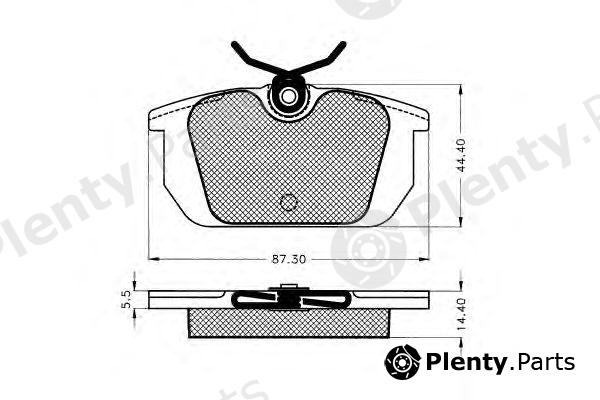  PEX part 7256S Brake Pad Set, disc brake