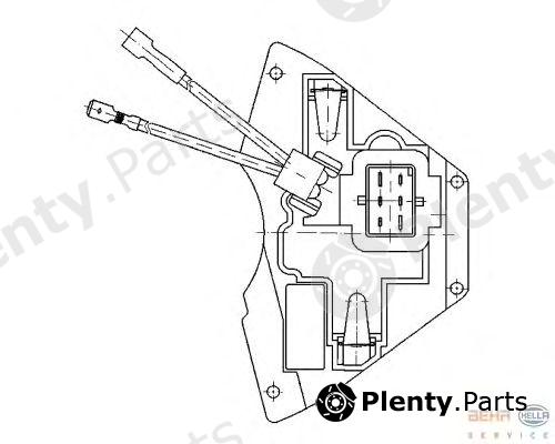  BEHR part 5HL351321-171 (5HL351321171) Regulator, passenger compartment fan