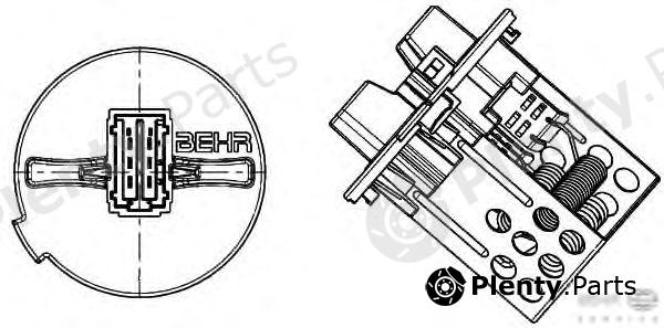  BEHR part 9ML351332-281 (9ML351332281) Resistor, interior blower
