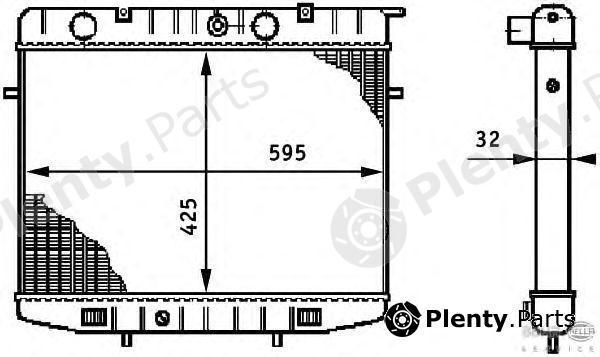  BEHR part 8MK376708-601 (8MK376708601) Radiator, engine cooling