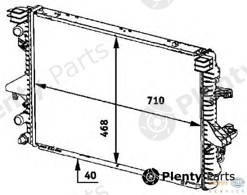  BEHR part 8MK376719-171 (8MK376719171) Radiator, engine cooling
